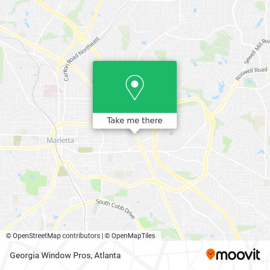 Georgia Window Pros map