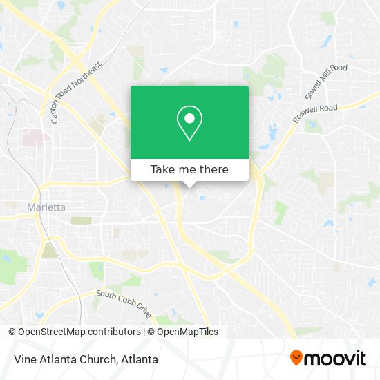 Vine Atlanta Church map