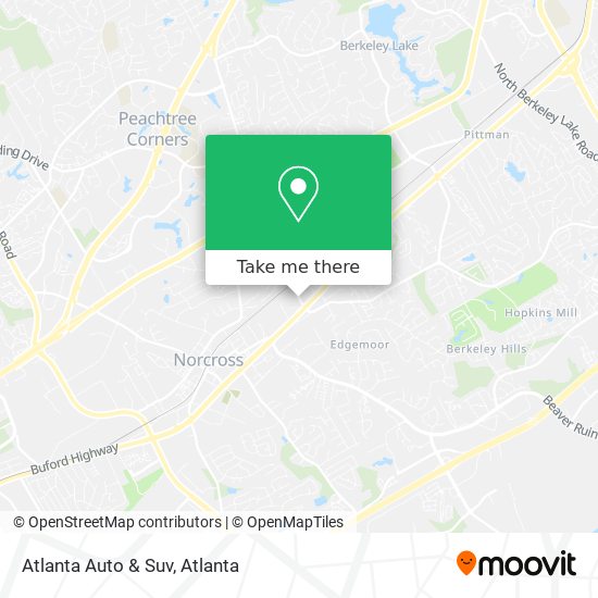 Atlanta Auto & Suv map