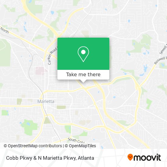 Mapa de Cobb Pkwy & N Marietta Pkwy