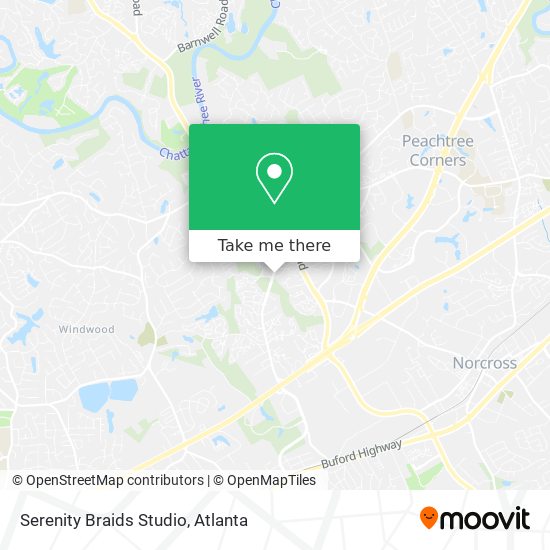 Serenity Braids Studio map