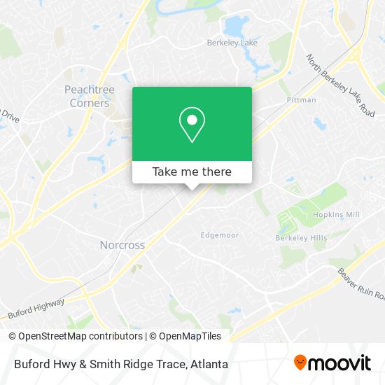 Buford Hwy & Smith Ridge Trace map
