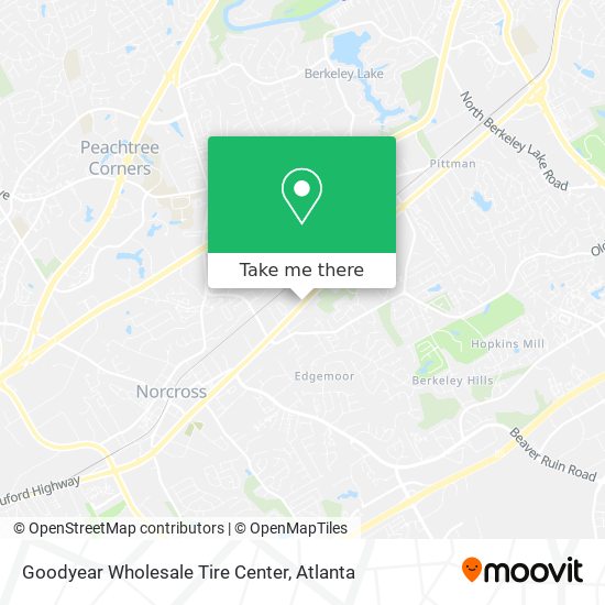 Goodyear Wholesale Tire Center map