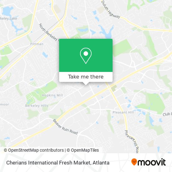 Cherians International Fresh Market map