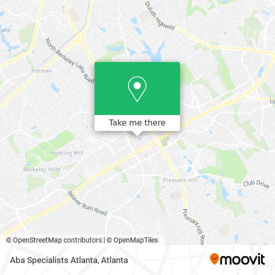 Mapa de Aba Specialists Atlanta