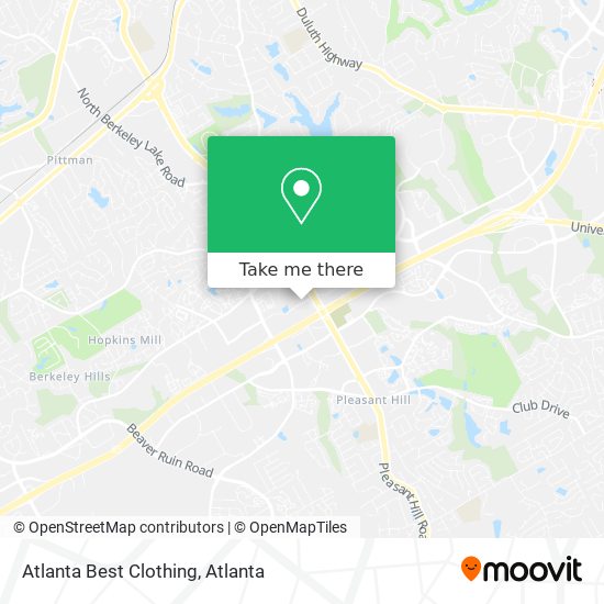 Atlanta Best Clothing map