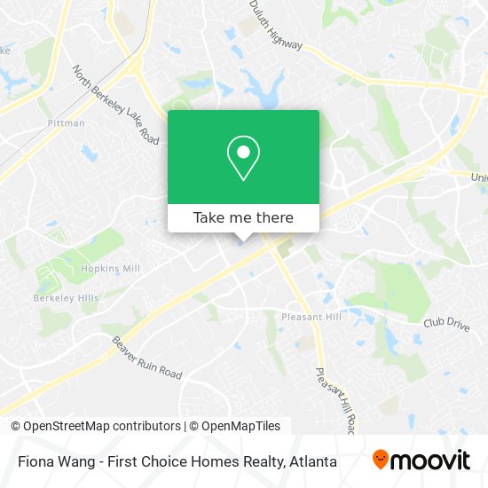 Mapa de Fiona Wang - First Choice Homes Realty