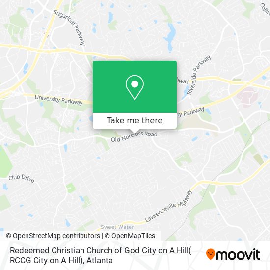 Redeemed Christian Church of God City on A Hill( RCCG City on A Hill) map