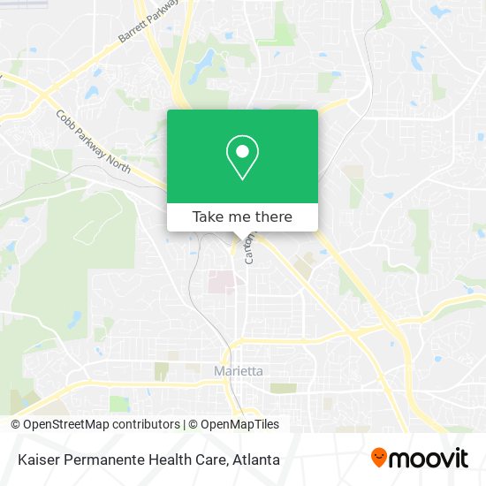 Mapa de Kaiser Permanente Health Care