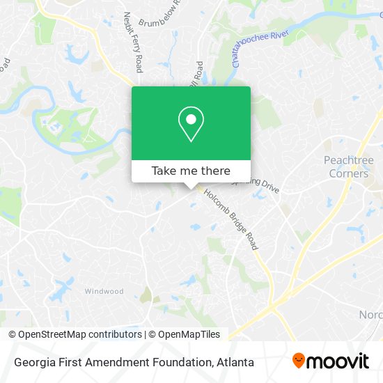 Georgia First Amendment Foundation map