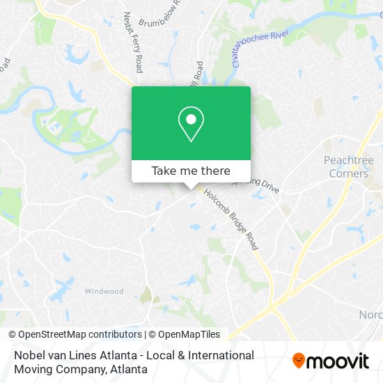 Nobel van Lines Atlanta - Local & International Moving Company map