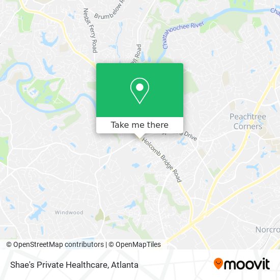 Shae's Private Healthcare map