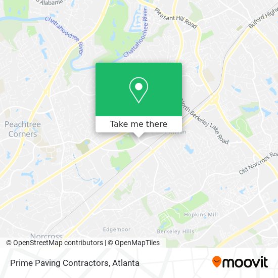 Prime Paving Contractors map