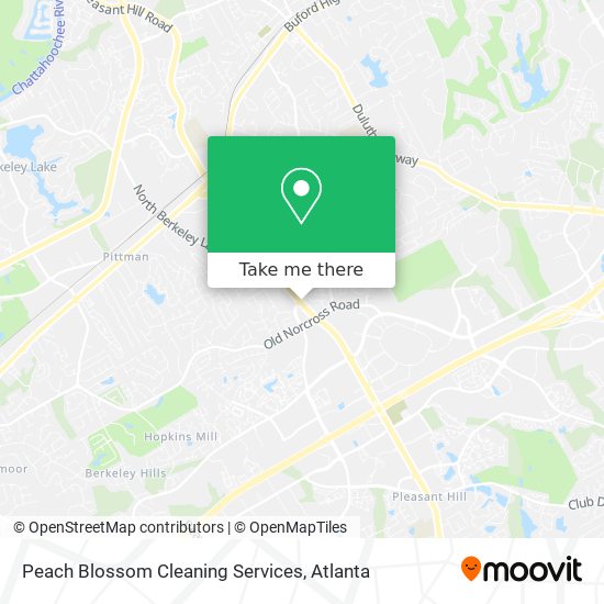 Mapa de Peach Blossom Cleaning Services