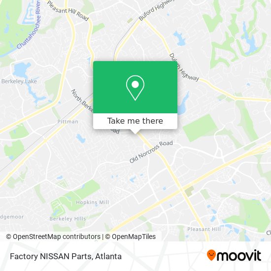 Mapa de Factory NISSAN Parts