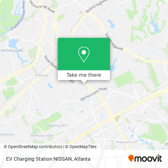 Mapa de EV Charging Station NISSAN