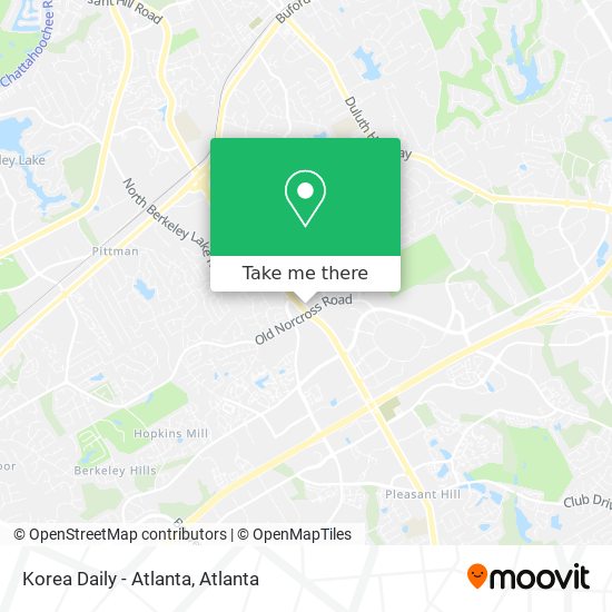 Mapa de Korea Daily - Atlanta