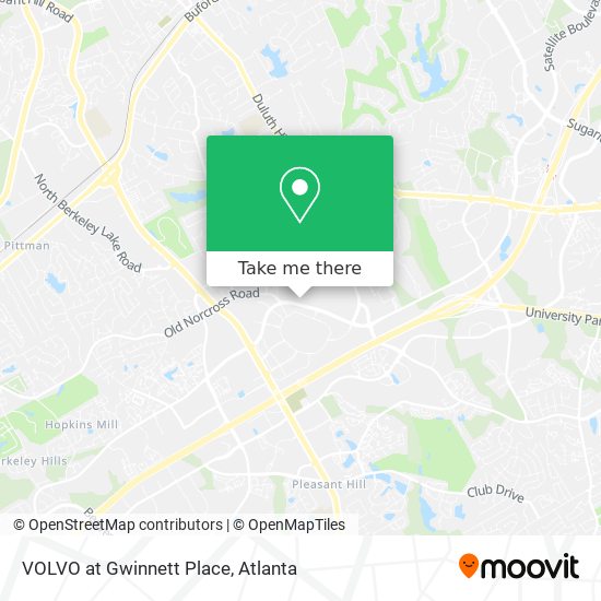 VOLVO at Gwinnett Place map