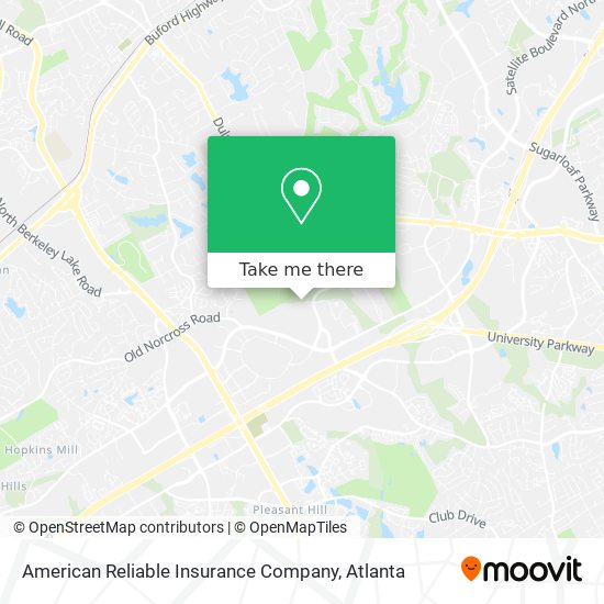 American Reliable Insurance Company map