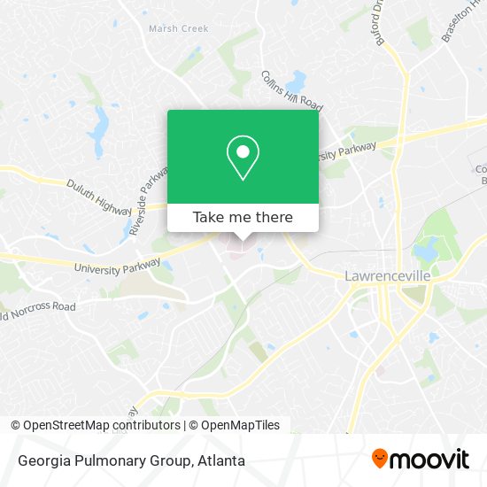 Georgia Pulmonary Group map