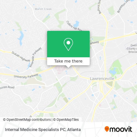 Mapa de Internal Medicine Specialists PC