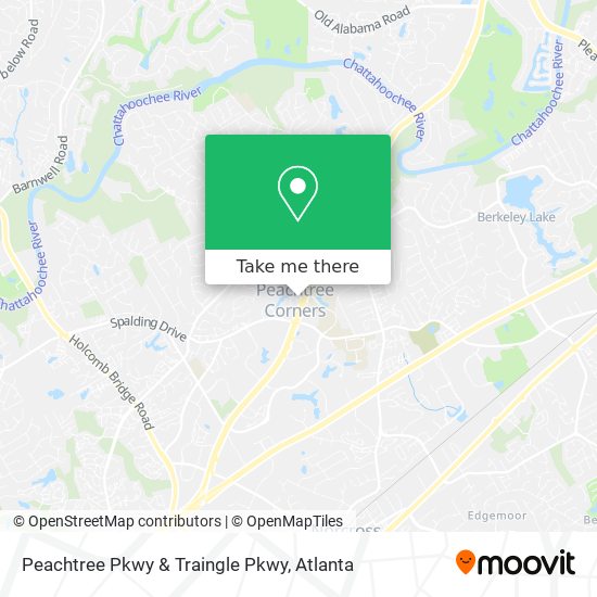 Mapa de Peachtree Pkwy & Traingle Pkwy