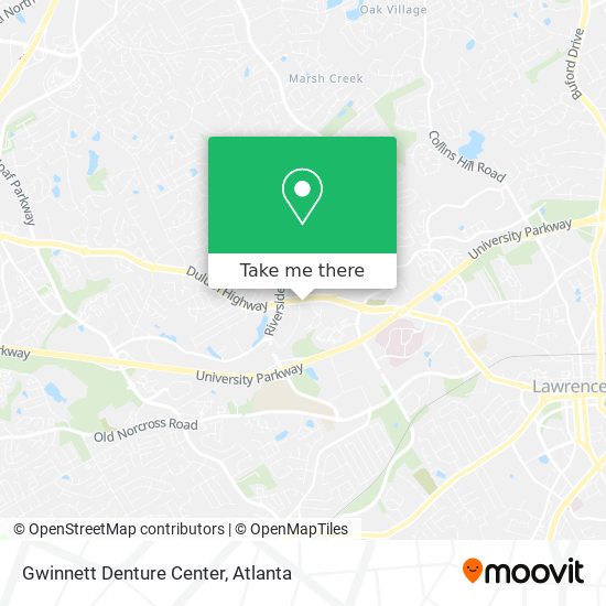 Gwinnett Denture Center map