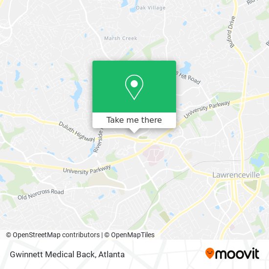 Gwinnett Medical Back map