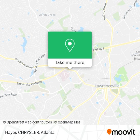 Mapa de Hayes CHRYSLER