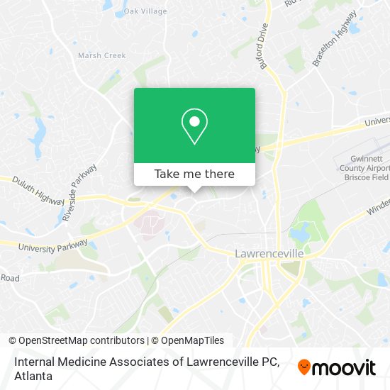 Mapa de Internal Medicine Associates of Lawrenceville PC