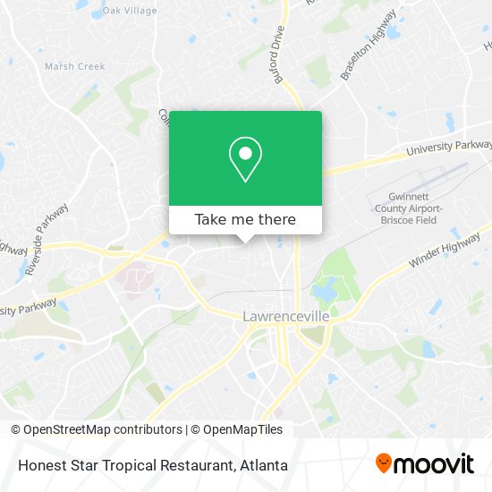 Mapa de Honest Star Tropical Restaurant