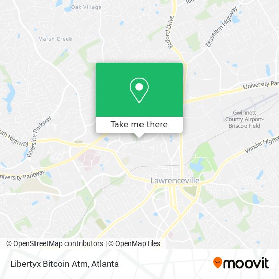 Mapa de Libertyx Bitcoin Atm