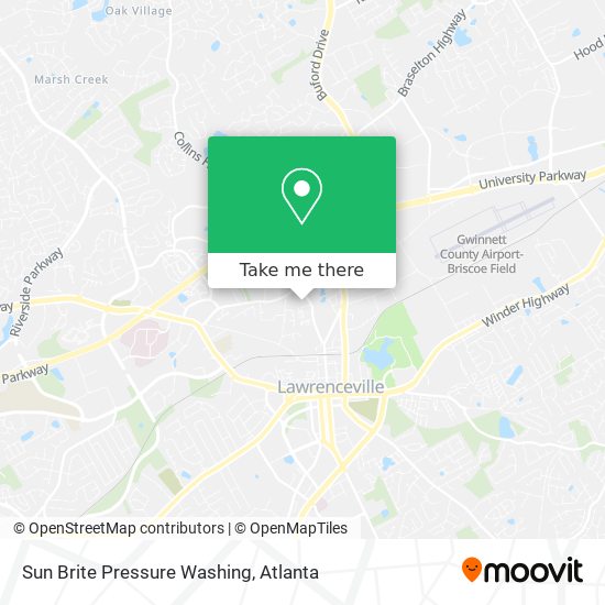 Sun Brite Pressure Washing map