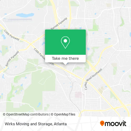 Wirks Moving and Storage map