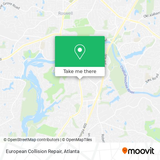 European Collision Repair map