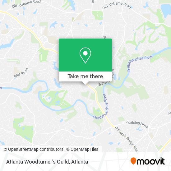 Mapa de Atlanta Woodturner's Guild