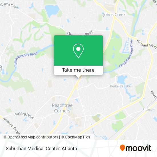 Suburban Medical Center map