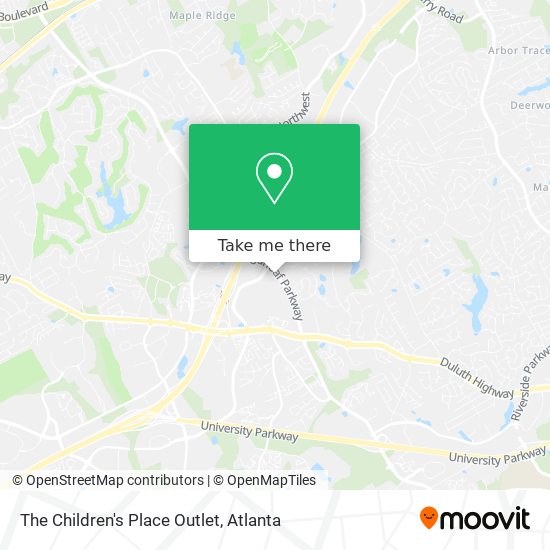 The Children's Place Outlet map