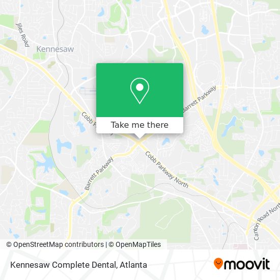 Kennesaw Complete Dental map