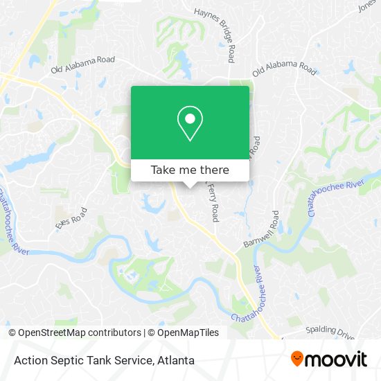 Mapa de Action Septic Tank Service