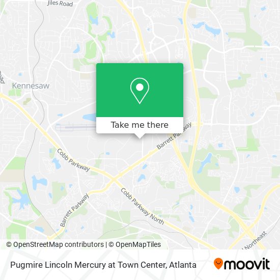 Mapa de Pugmire Lincoln Mercury at Town Center