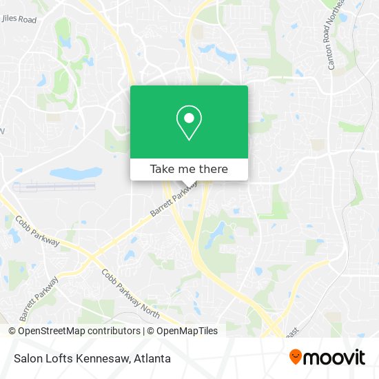 Salon Lofts Kennesaw map