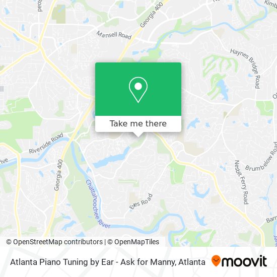 Mapa de Atlanta Piano Tuning by Ear - Ask for Manny
