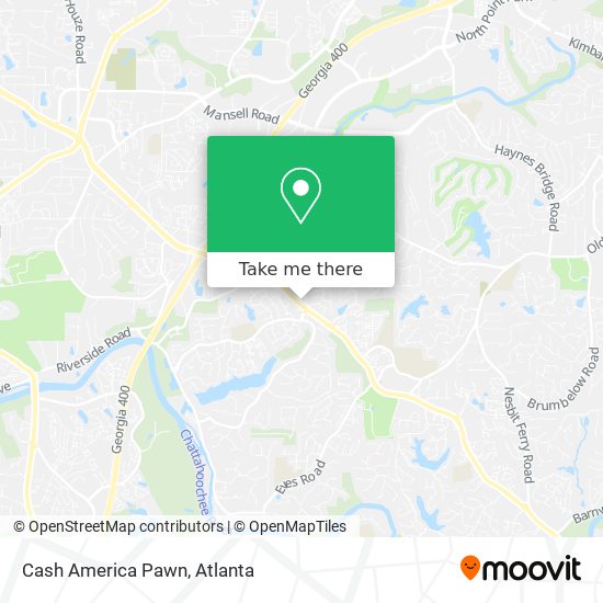 Cash America Pawn map