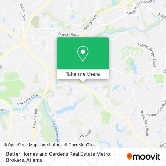 Better Homes and Gardens Real Estate Metro Brokers map