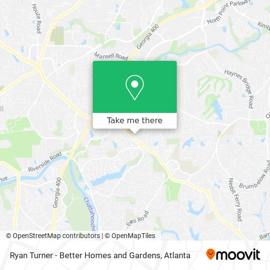 Mapa de Ryan Turner - Better Homes and Gardens