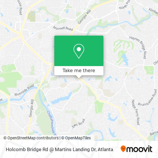 Holcomb Bridge Rd @ Martins Landing Dr map