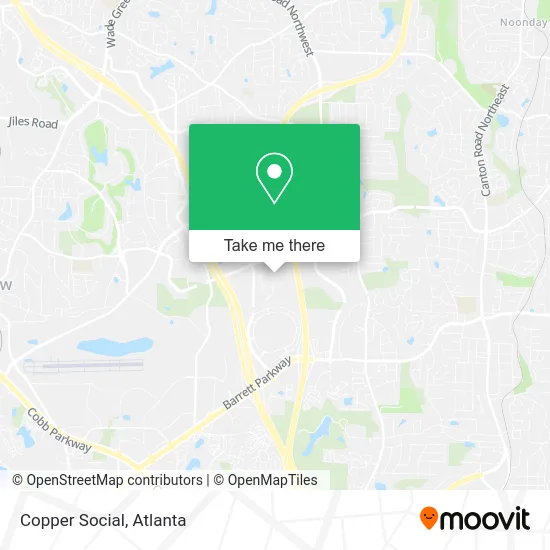Copper Social map
