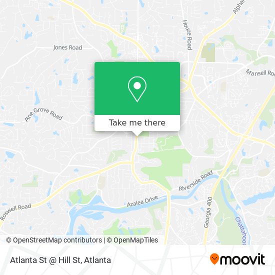 Atlanta St @ Hill St map