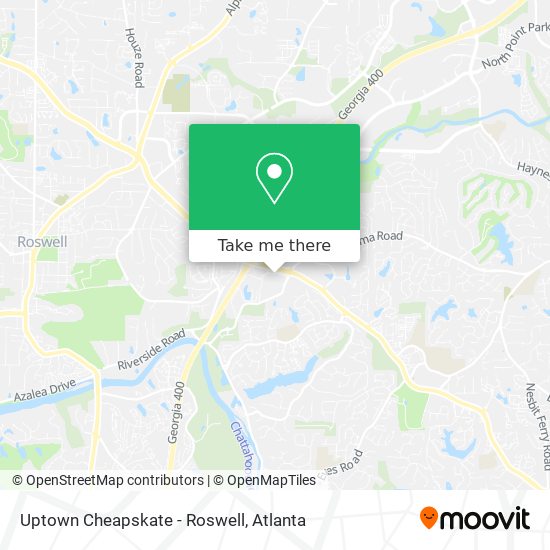 Uptown Cheapskate - Roswell map